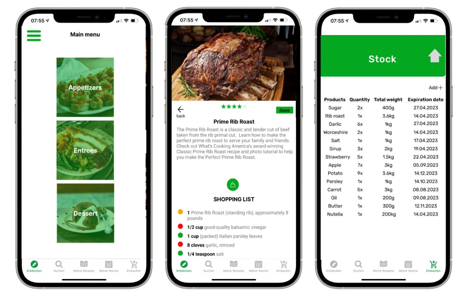Smarte Lebensmittelverwendung