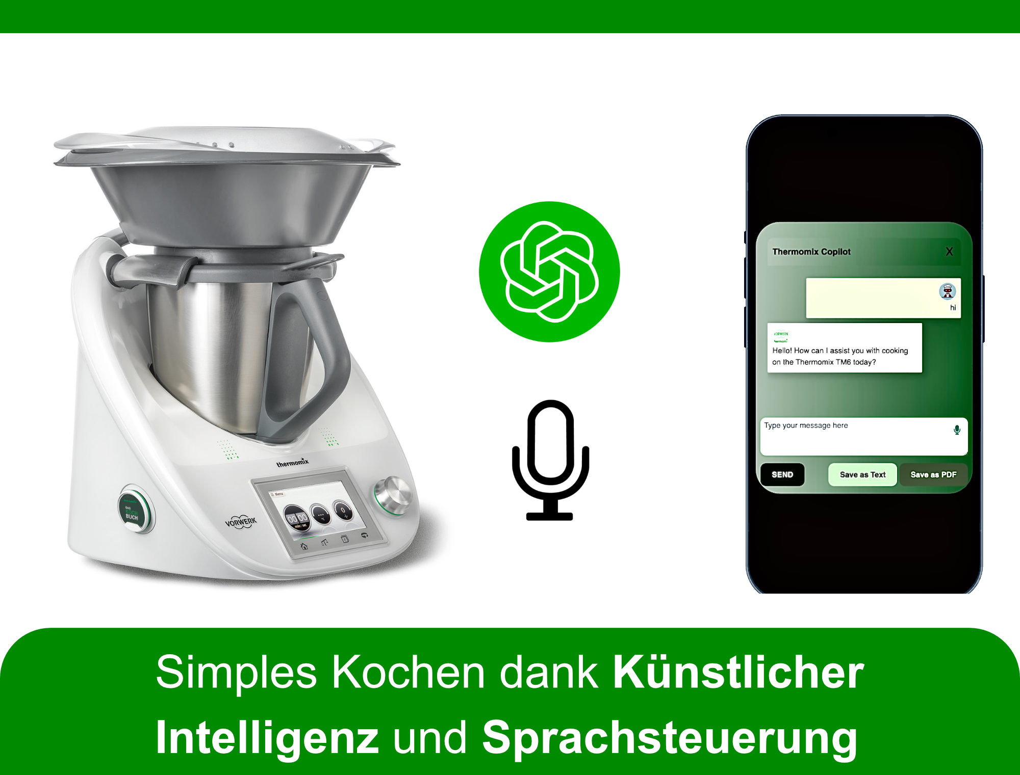 DigitalDiners - Ausstattung der Cookidoo-App mit einem KI-Chatbot und einer Sprachsteuerungsfunktion