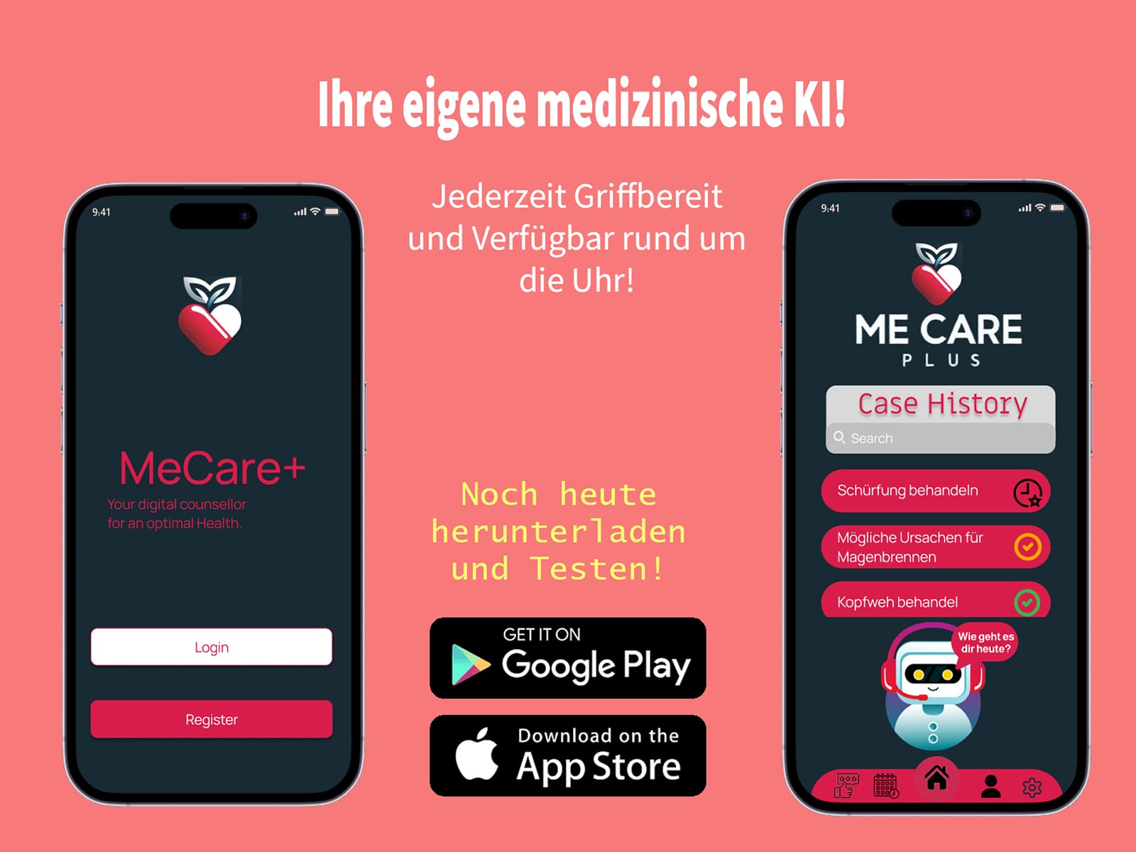 MeCare PLUS - Dein Gesundheitspartner, jederzeit.