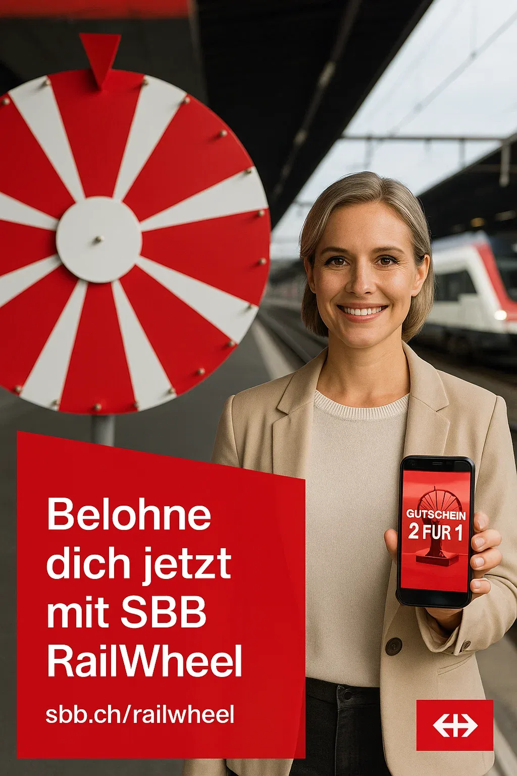 SBB RailWheel – Aussteigen, drehen und gewinnen