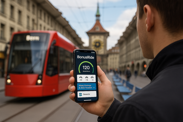 BonusRide – Belohnungen für nachhaltige Mobilität in Bern